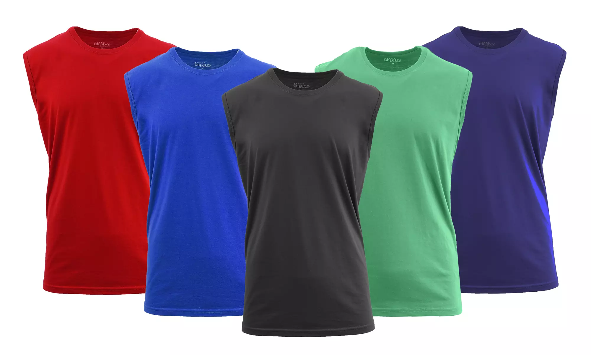 (2-Pack) Men's Muscle Tank Active Tee (Sizes, M-5XL) - Primary Image