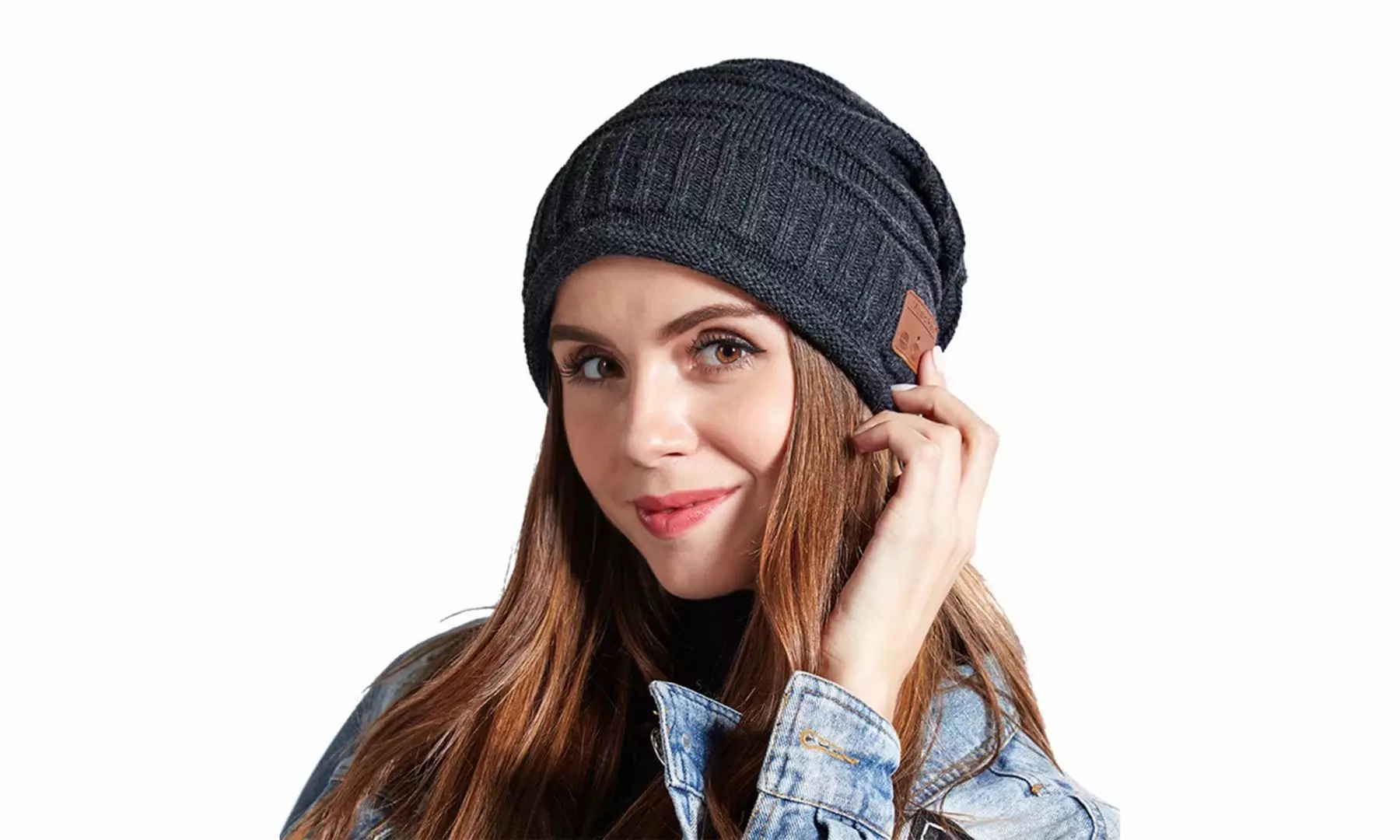 Unisex Knit Bluetooth Beanie Hat Wireless Headphones Hat with Winter Warm Gloves