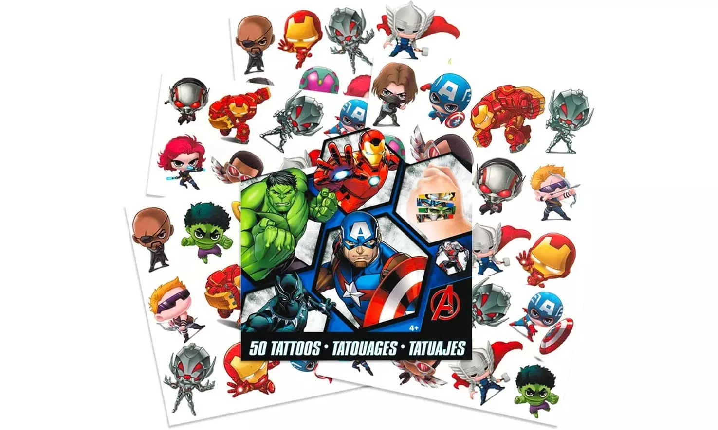 Marvel AVENGERS Temporary Tattoos - Primary Image
