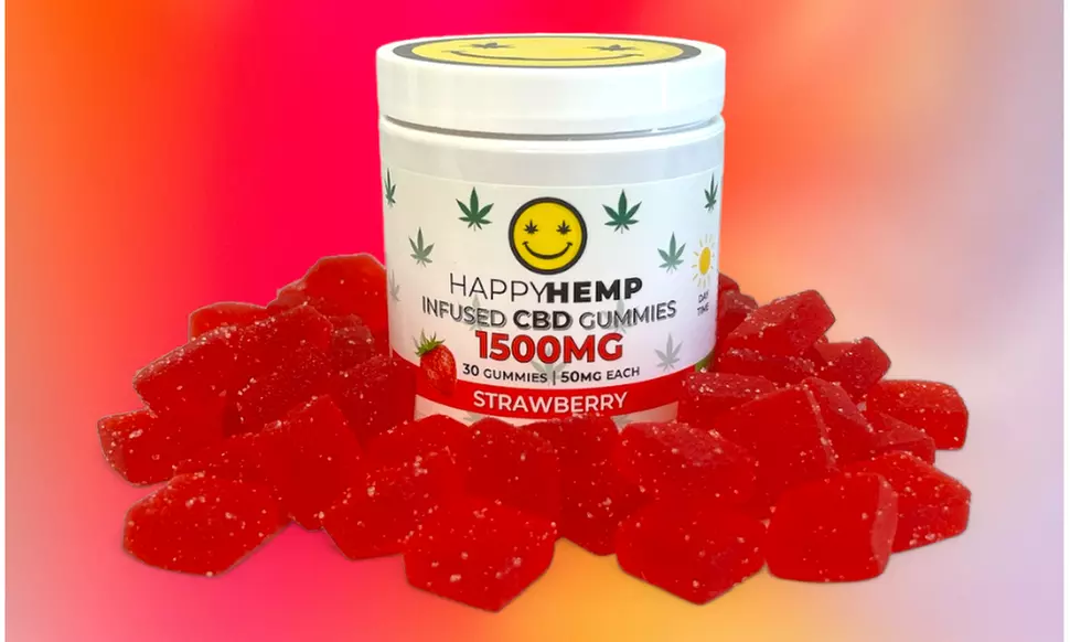 Happy Hemp Infused CBD Gummies Broad Spectrum CBD Gummies - Multiple Flavors