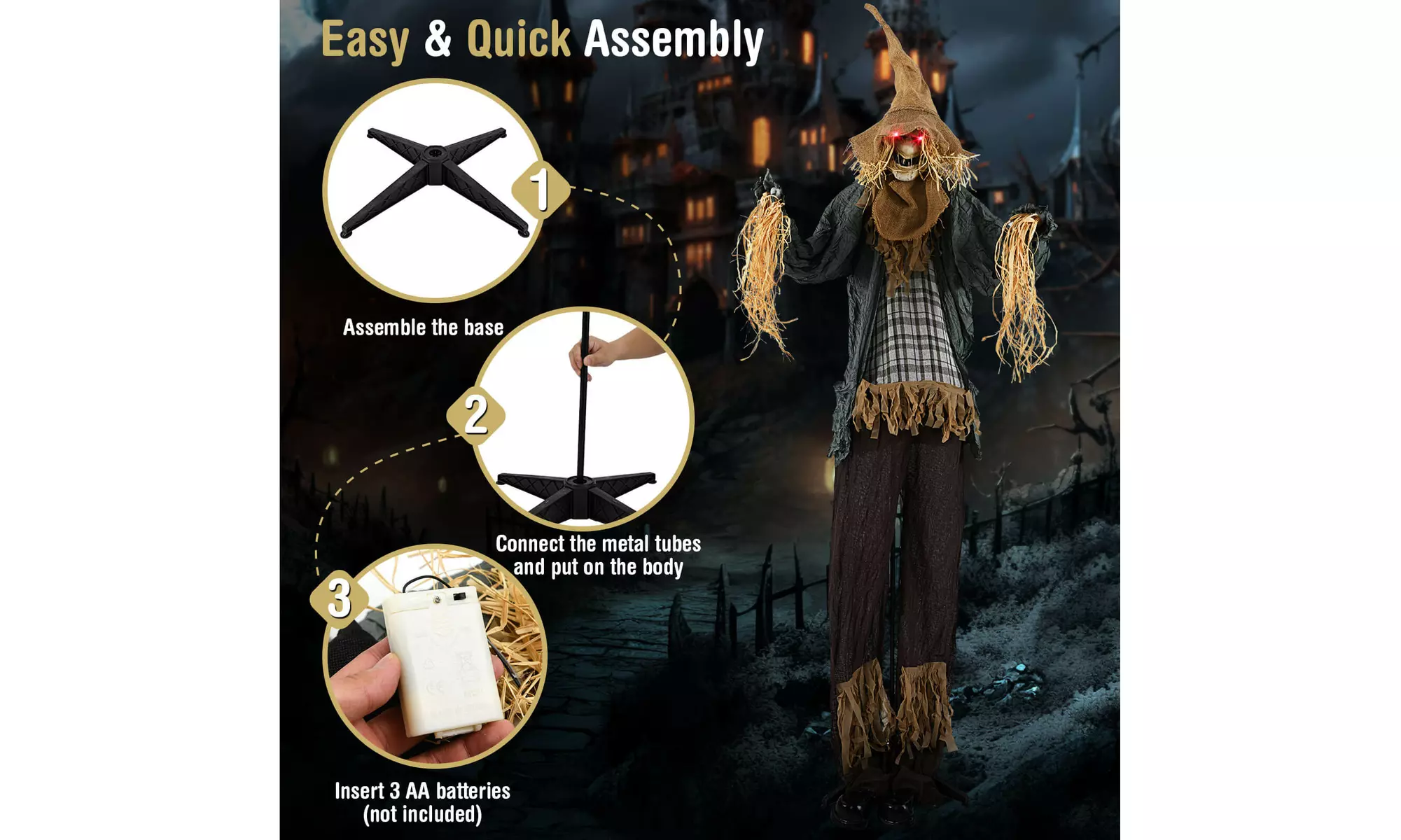 Animated Halloween Decorations: Bring Your Yard to Life by Costway