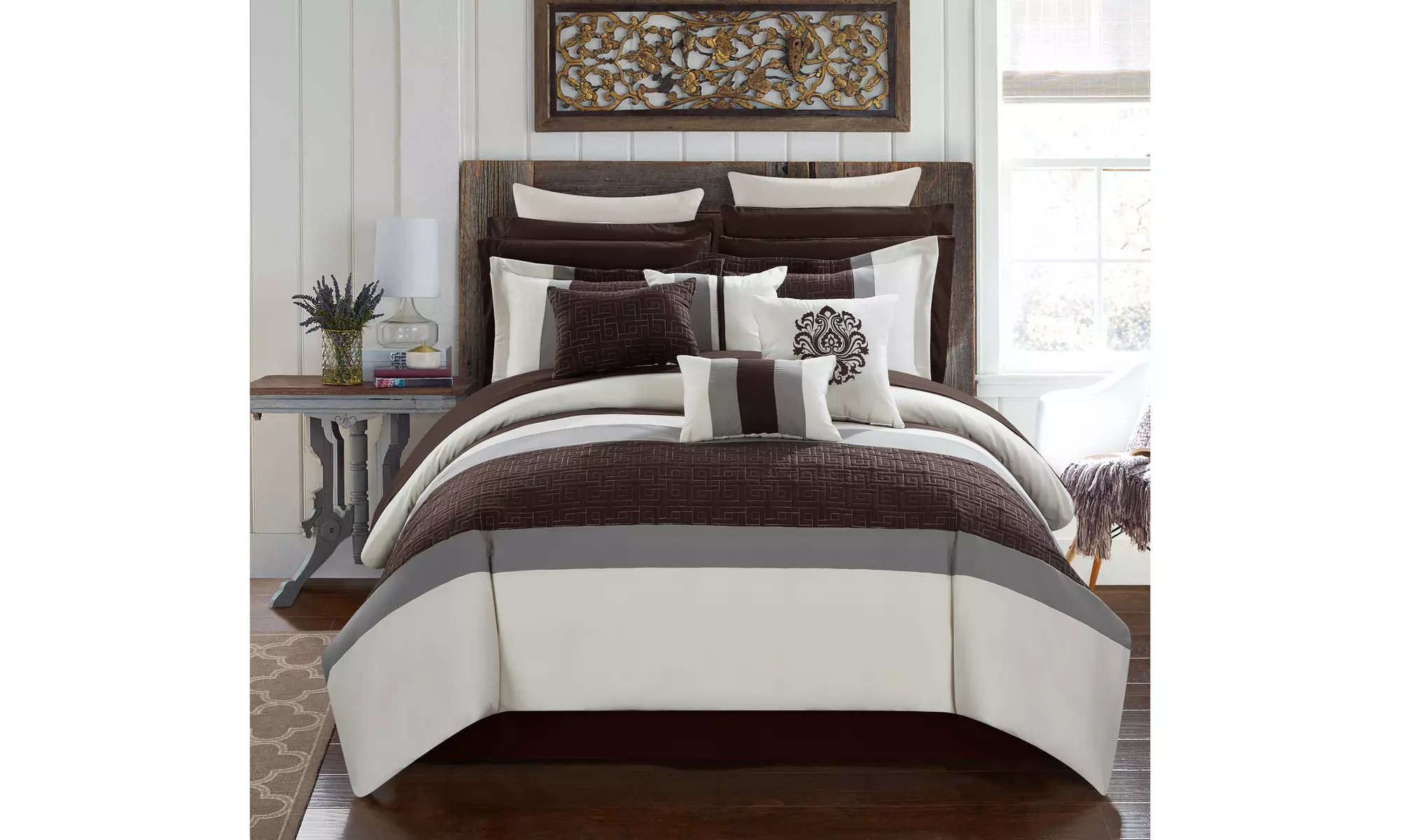 Myrtle Complete Bedroom in a Bag Set (16-Piece) - includes Sheet Set - Primary Image