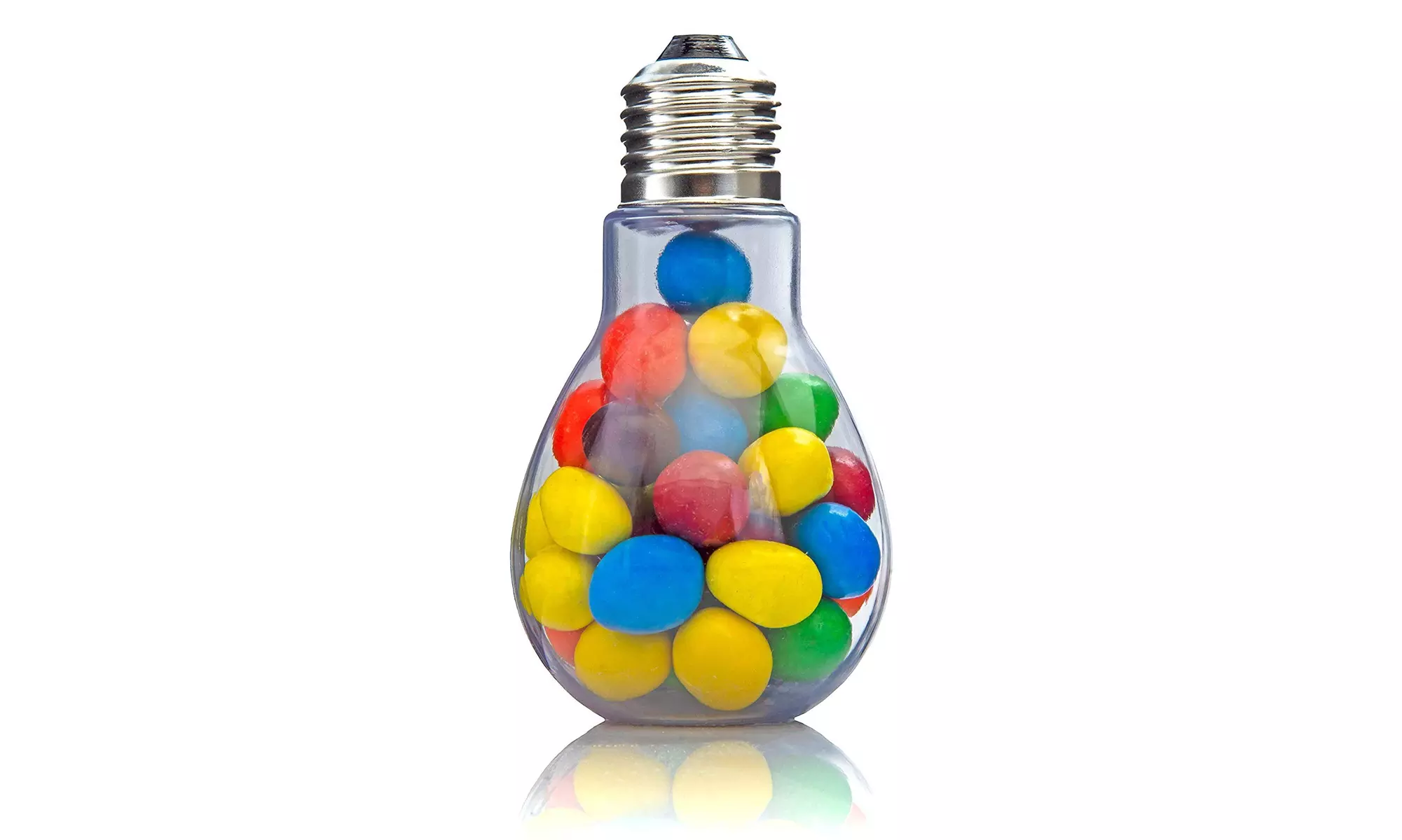 Fillable Light Bulb Containers Twist Off Cap Freestanding Bottom - Primary Image