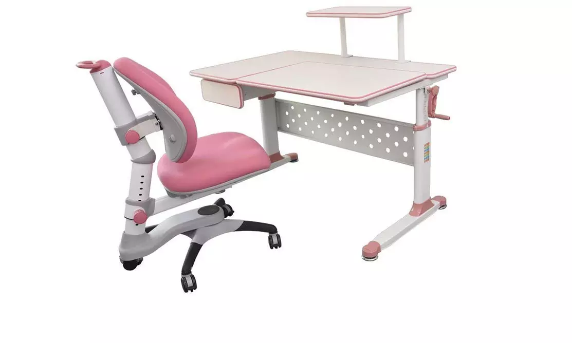 ApexDesk Little Soleil DX Children's Height Adjustable Study Desk /Chair Bundle  - Primary Image
