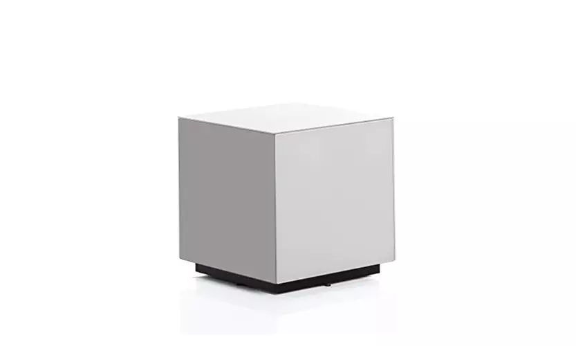 SONOROUS STB-45 All Glass Cube Side Table/Night Stand - Primary Image
