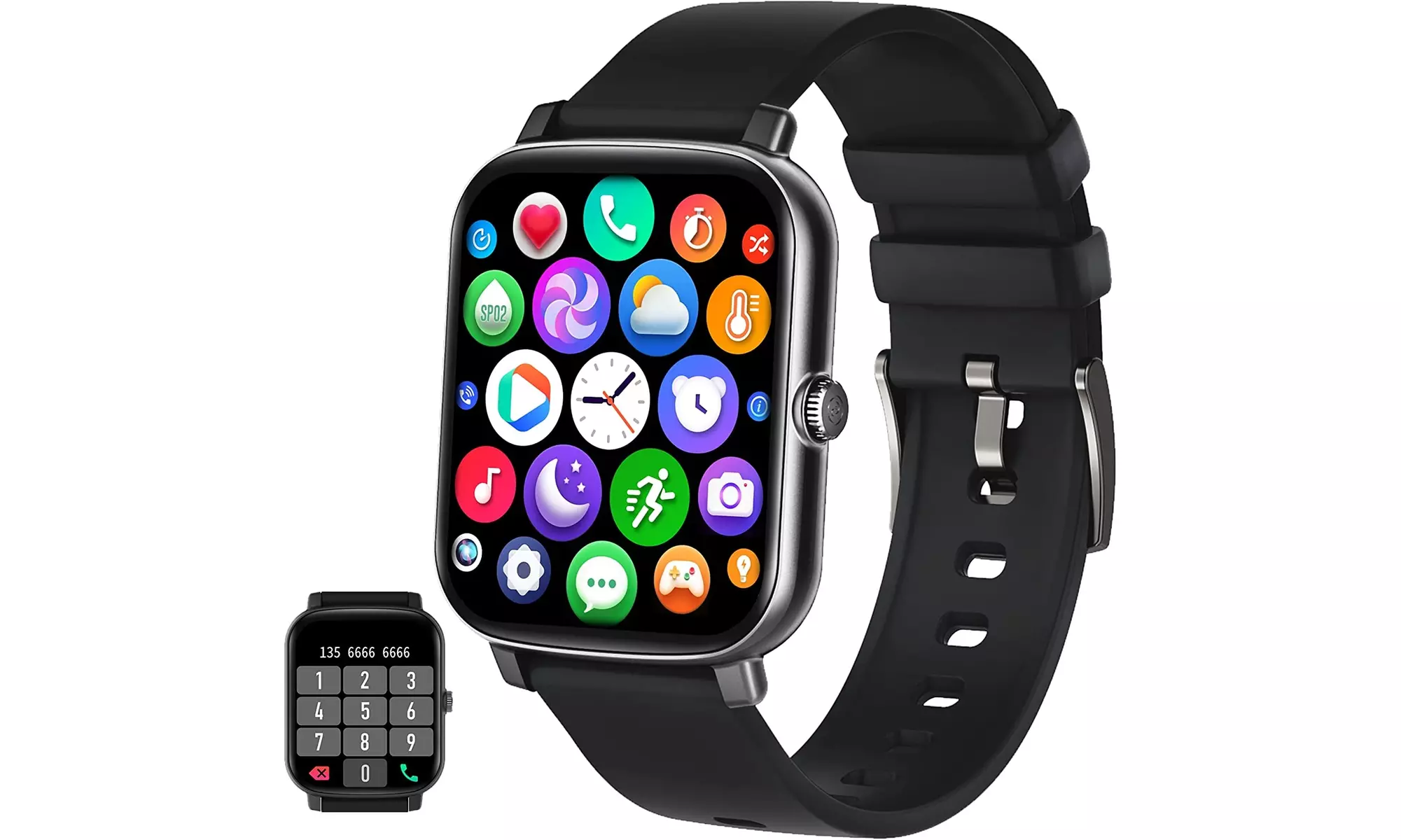  Phone Smart Watch Answer/Make Calls, Fitness Watch with AI Control Call/Tex - Primary Image