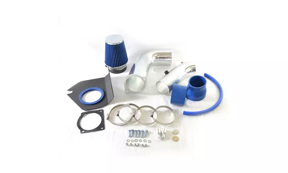 3.8L/3.9L V6 Cold Air Intake Racing Kit  Blue Filter for 99-04 Ford Mustang - Primary Image