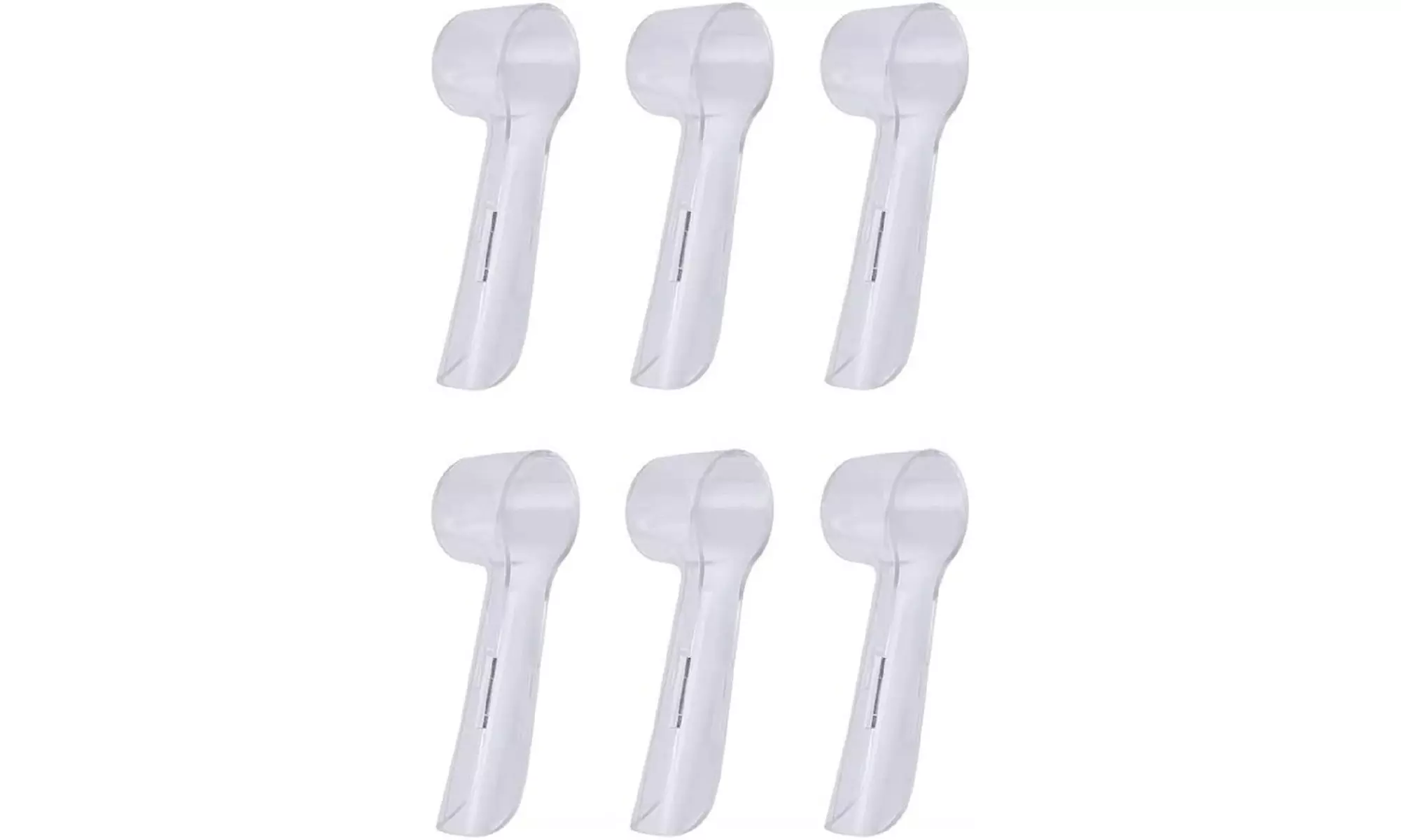 HSYTEK 6 Pack Protective Cover Cap Compatible with Oral B Replacement Heads, - Primary Image