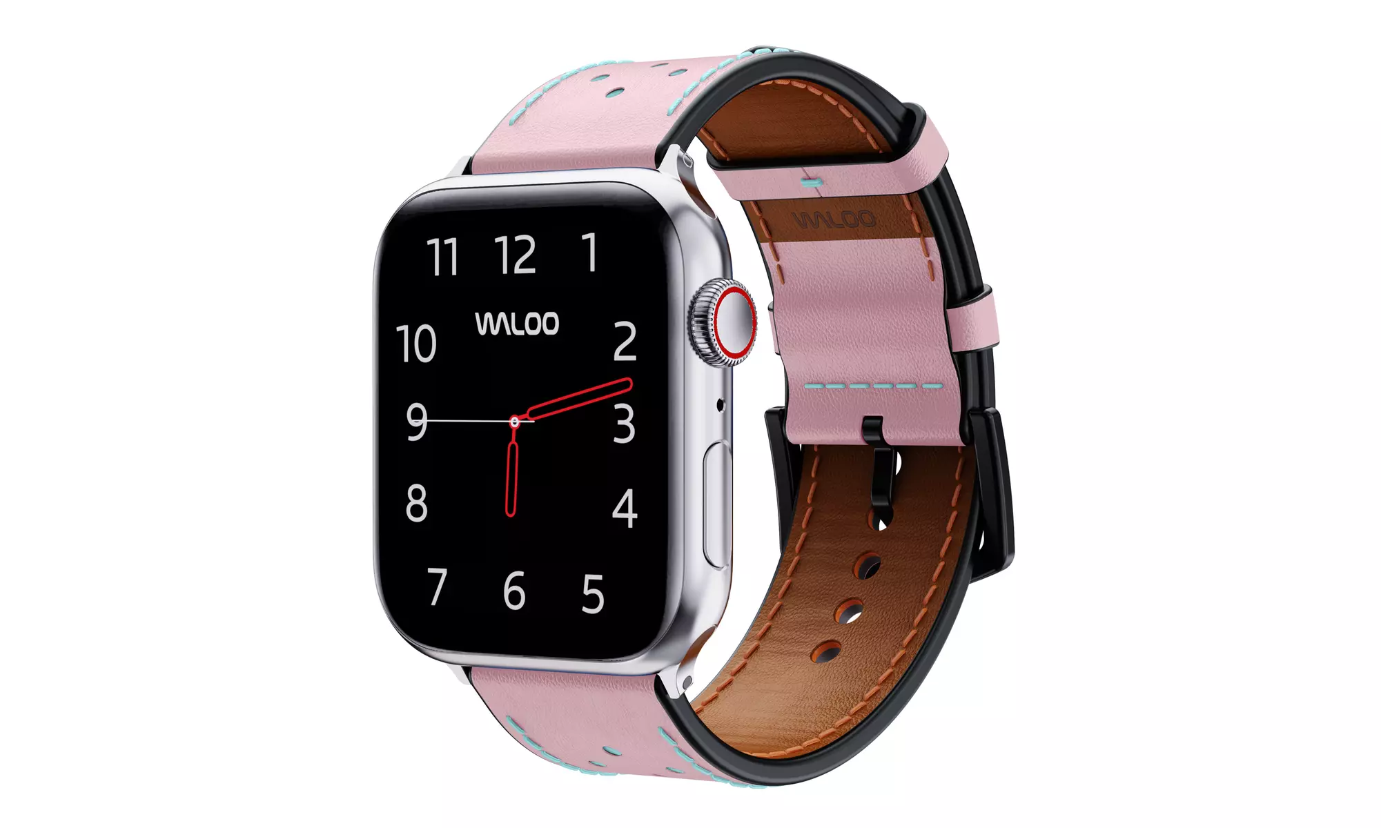Waloo Leather & Metal Replacement Bands for Apple Watch - All Series