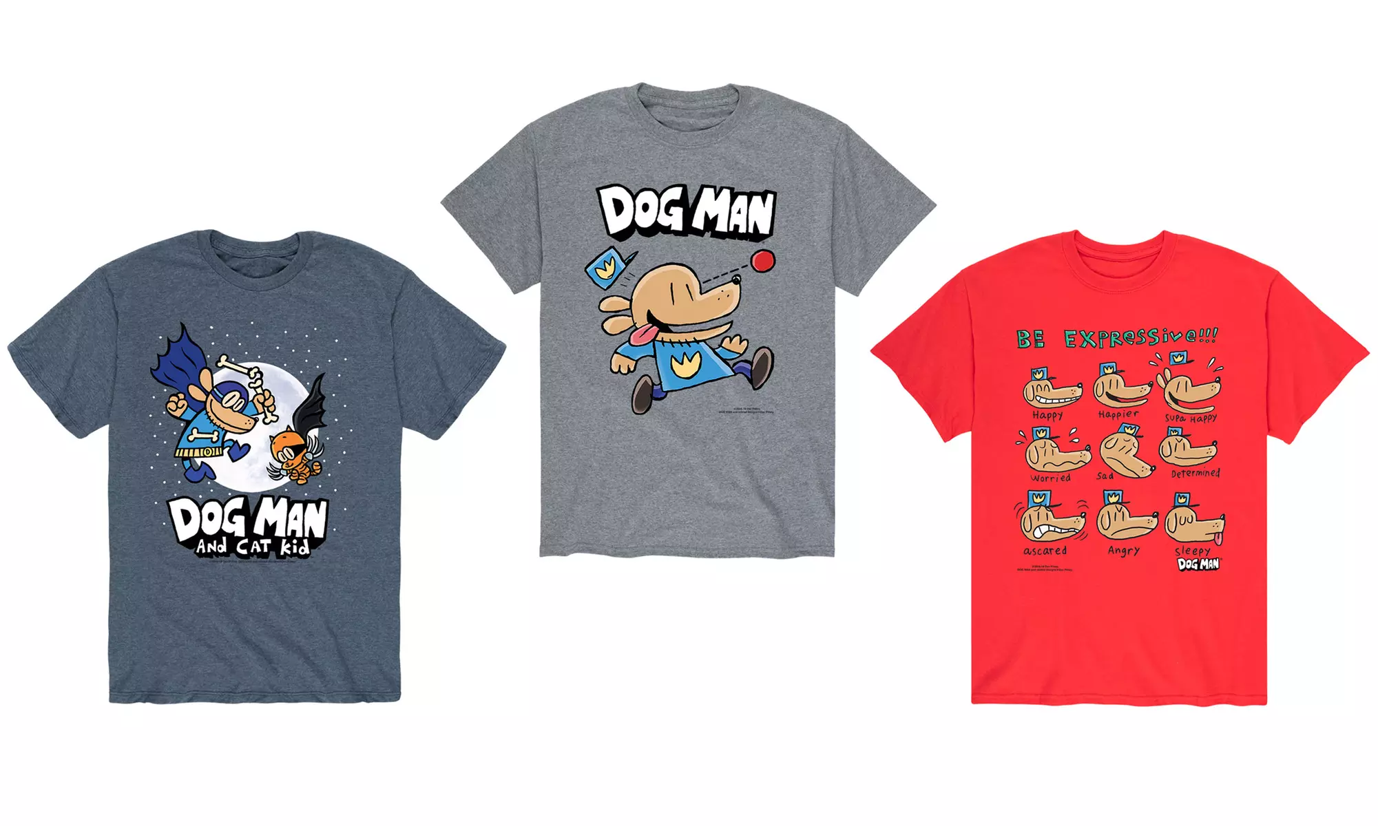 Men's Licensed Dog Man Graphic Tees - Primary Image