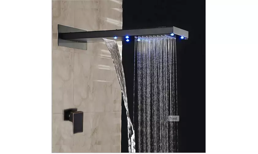 Romo Rainfall LED Color Changes Shower Set Single Handle - Primary Image