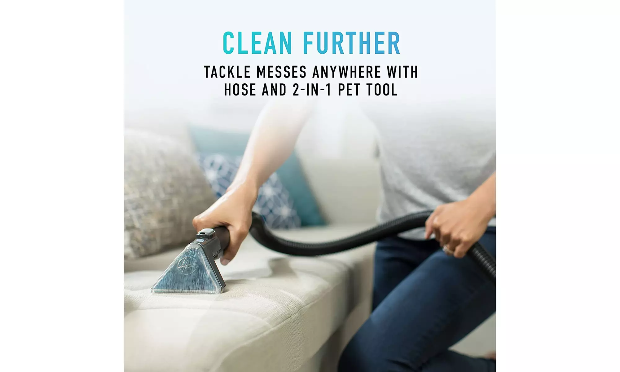 Hoover FH52000 Smartwash Carpet Cleaner (Turquoise)-Certified Refurbished - Second Medium