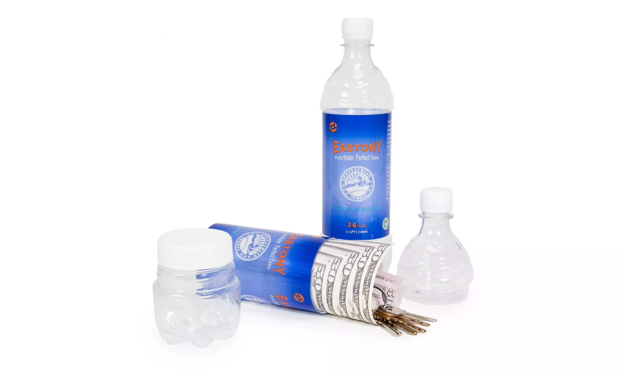 New 3-Compartment Hidden Water Bottle Diversion Safe Secret Stash BottleSecurity - Primary Image