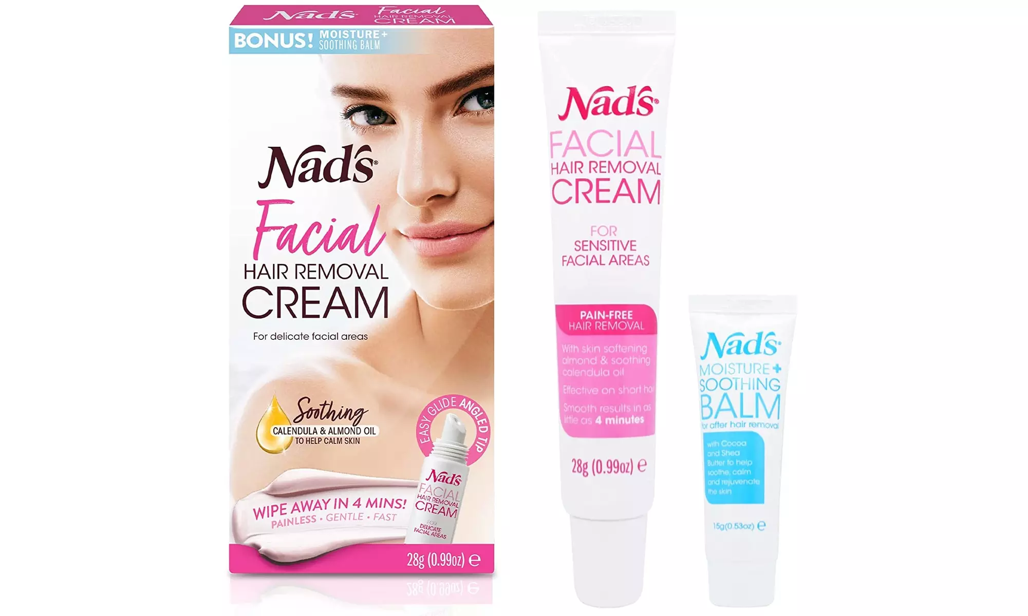 Facial Hair Removal Cream - Gentle & Soothing Hair Removal For Women Sensitive  - Primary Image