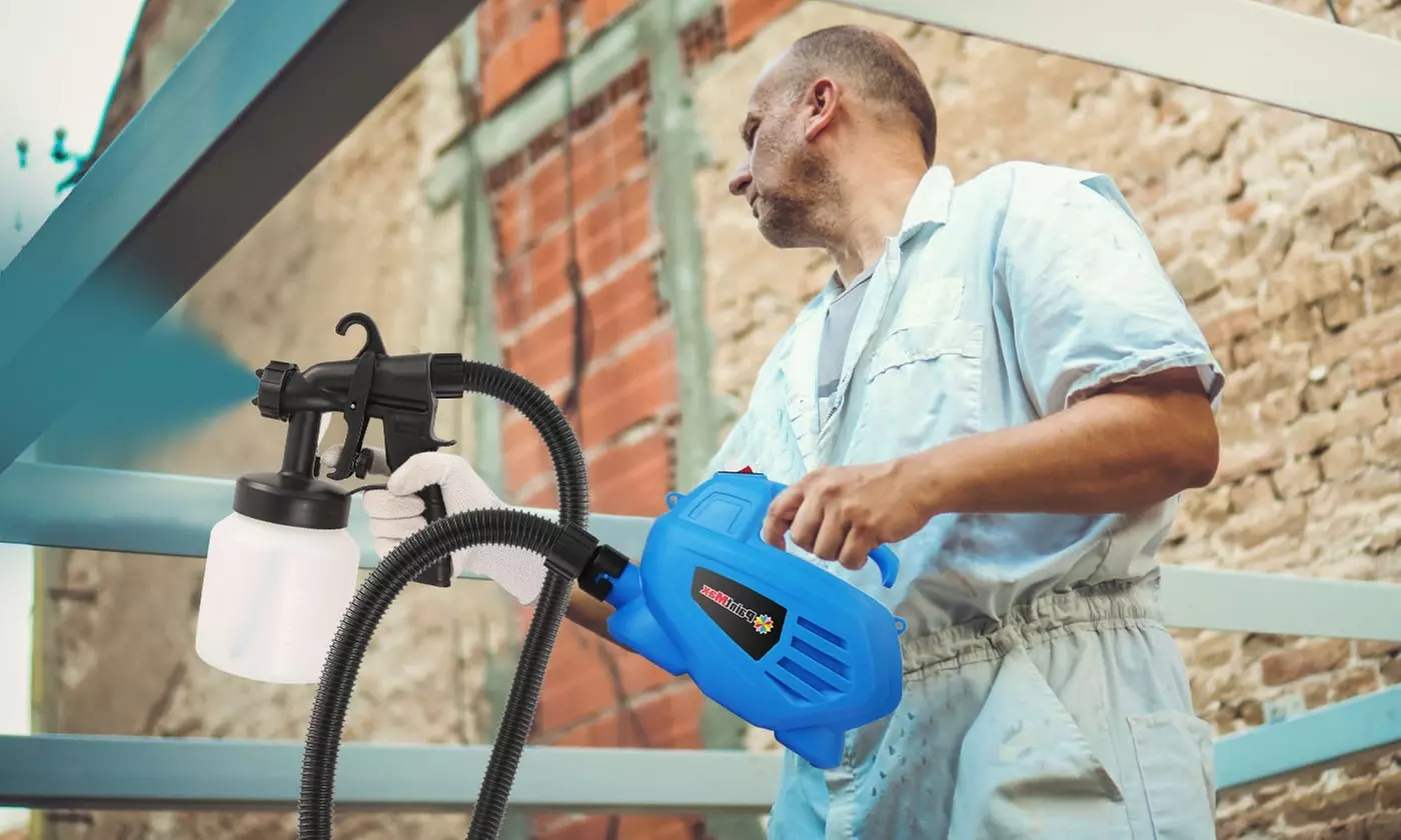 Paint Max 800ml Paint Sprayer HVLP Spray Gun w/ 3 Spray Patterns (450W or 650W)