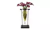 Danya B MC006-A Hanging Amphora Vase on Metal Stand with Finials-Amber