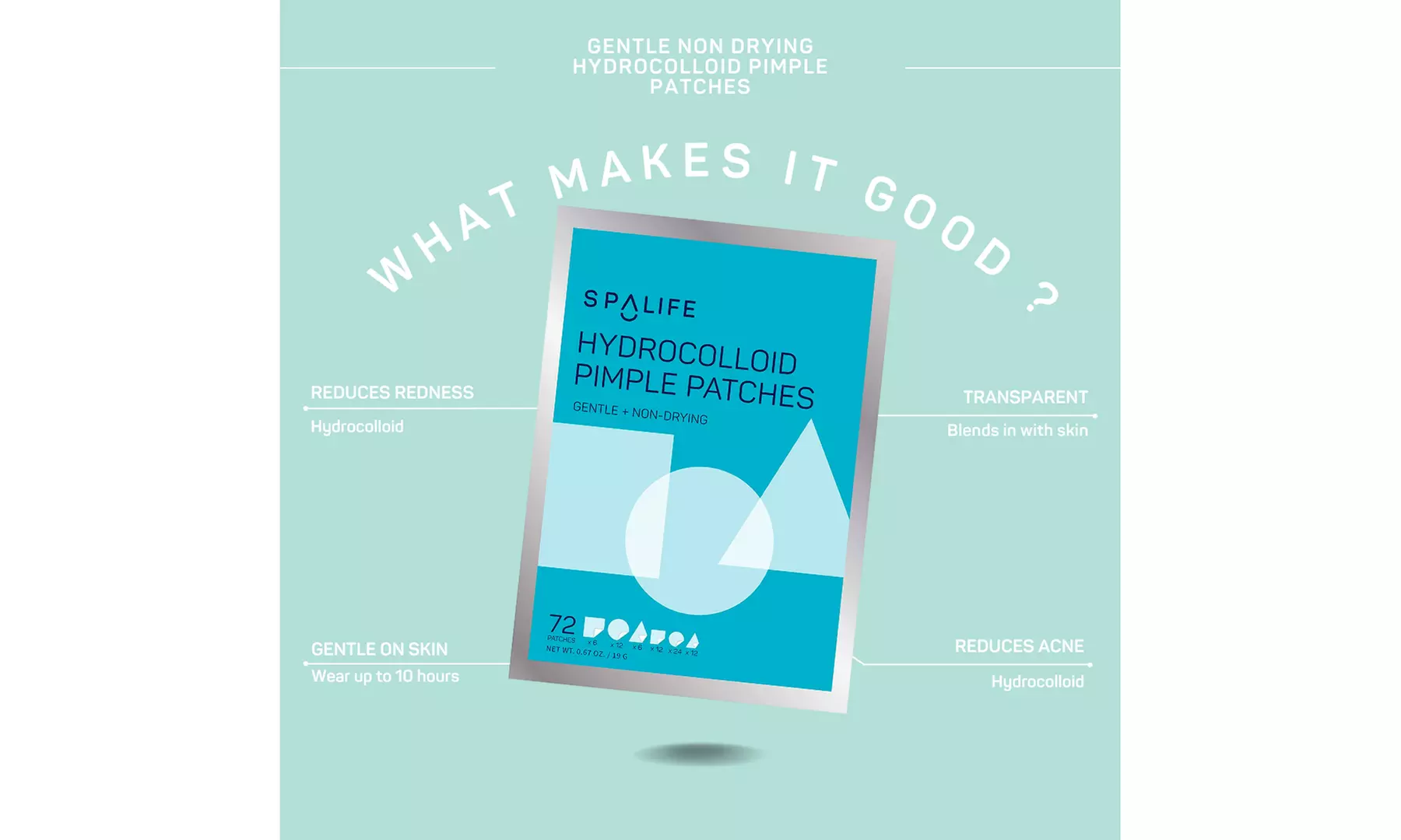 Spa Life Gentle Non Drying Hydrocolloid Pimple Patches, 2 Pack - Second Medium