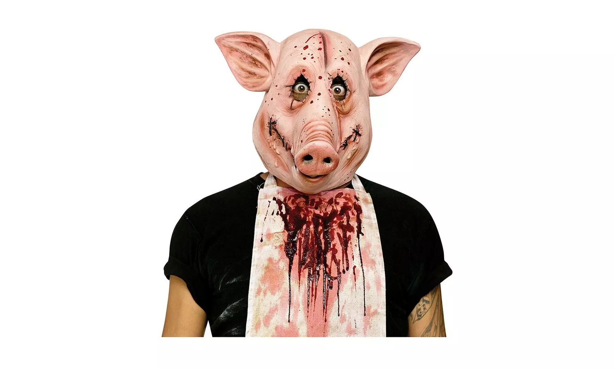 Scary Pig Mask Adult Saw Halloween Costume Fancy Dress - Primary Image