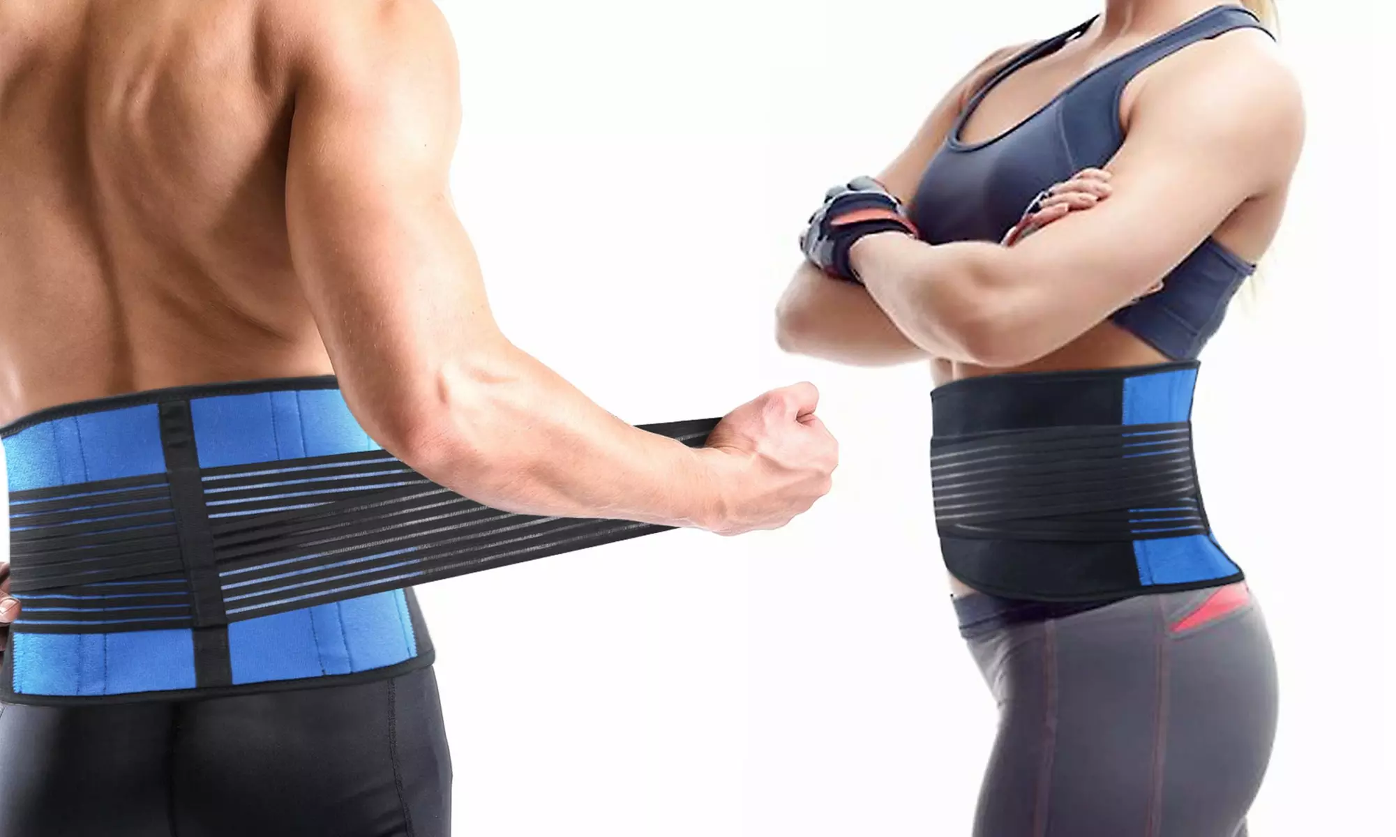 Pain Relief Back Support Belt Adjustable Lower Back Lumbar Support With Straps - Primary Image