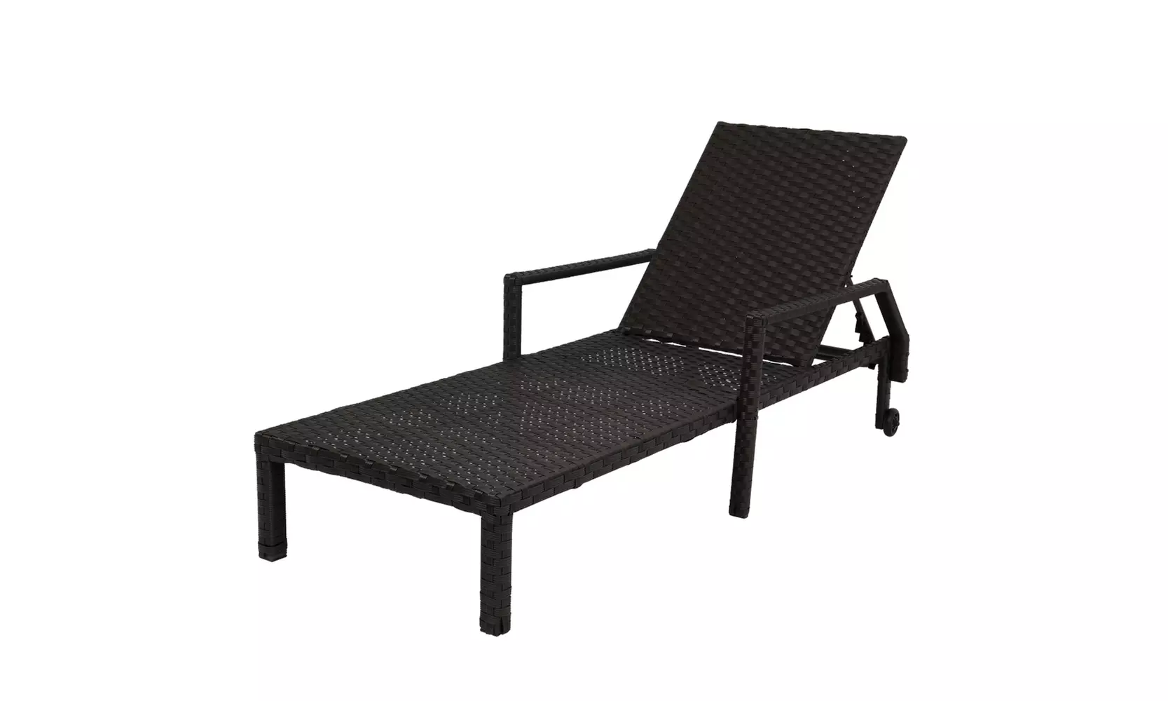 Wheeled Patio Garden Rattan Bed