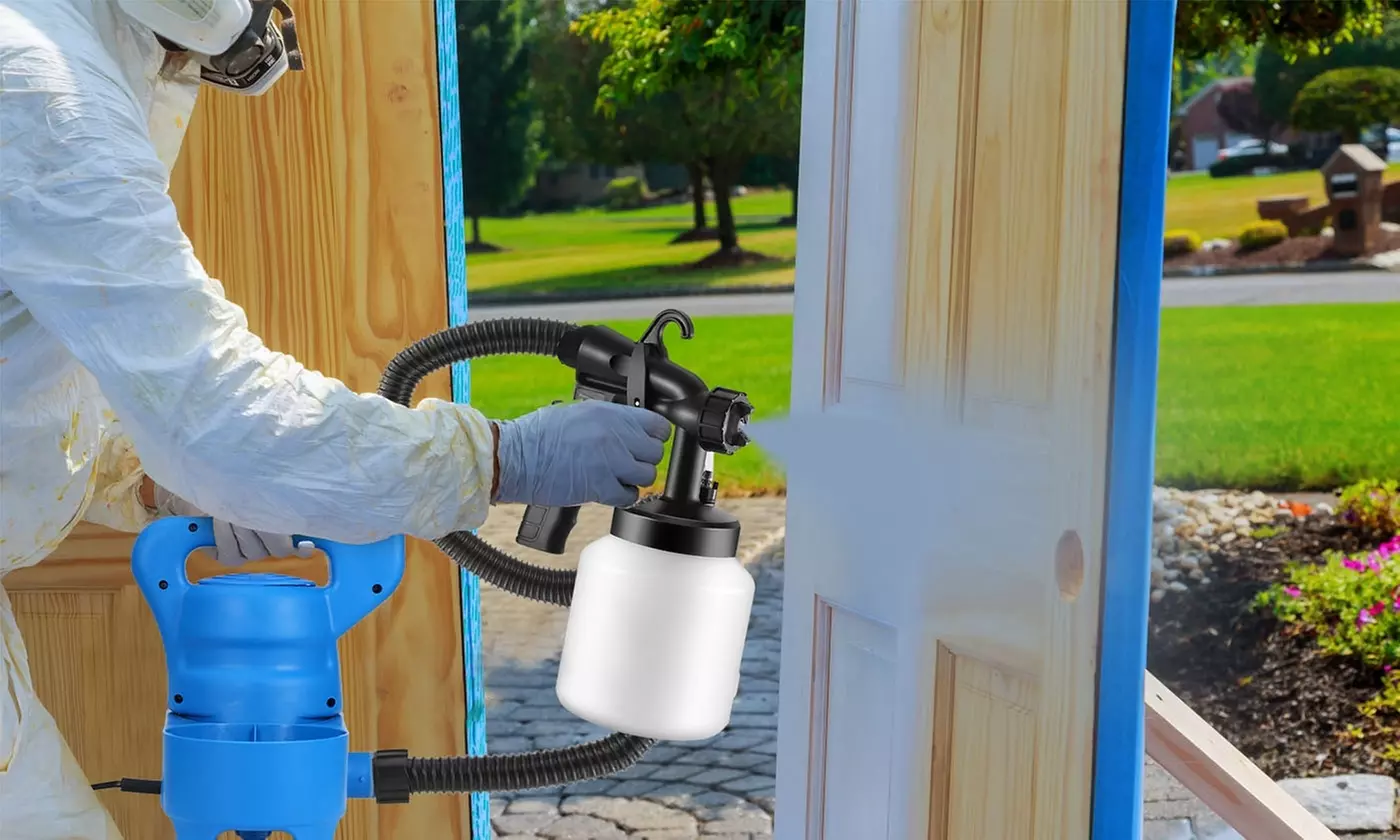 Paint Max 800ml Paint Sprayer HVLP Spray Gun w/ 3 Spray Patterns (450W or 650W)