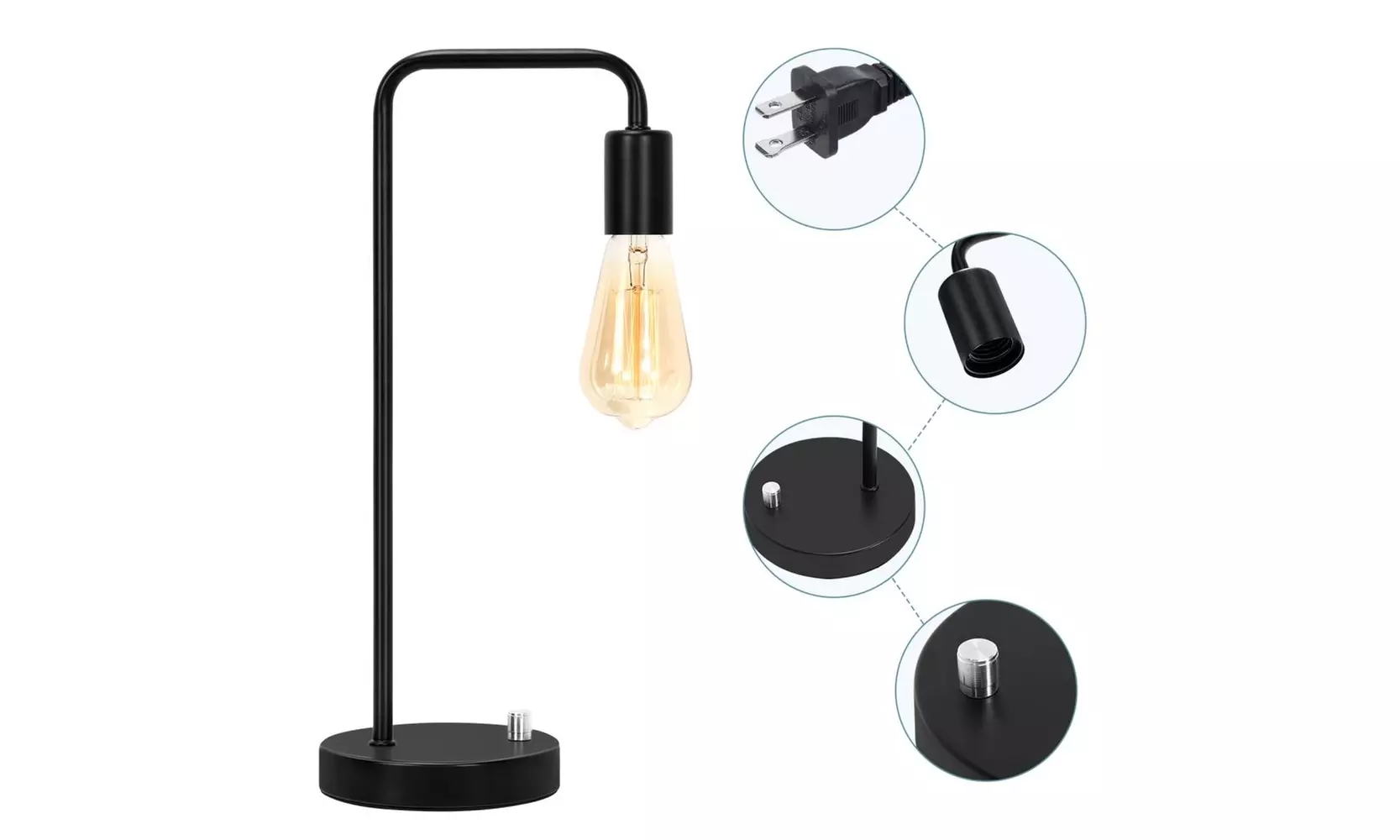 Creative table lamp Modern Bedside Light Fixtures for Bedroom Living Room