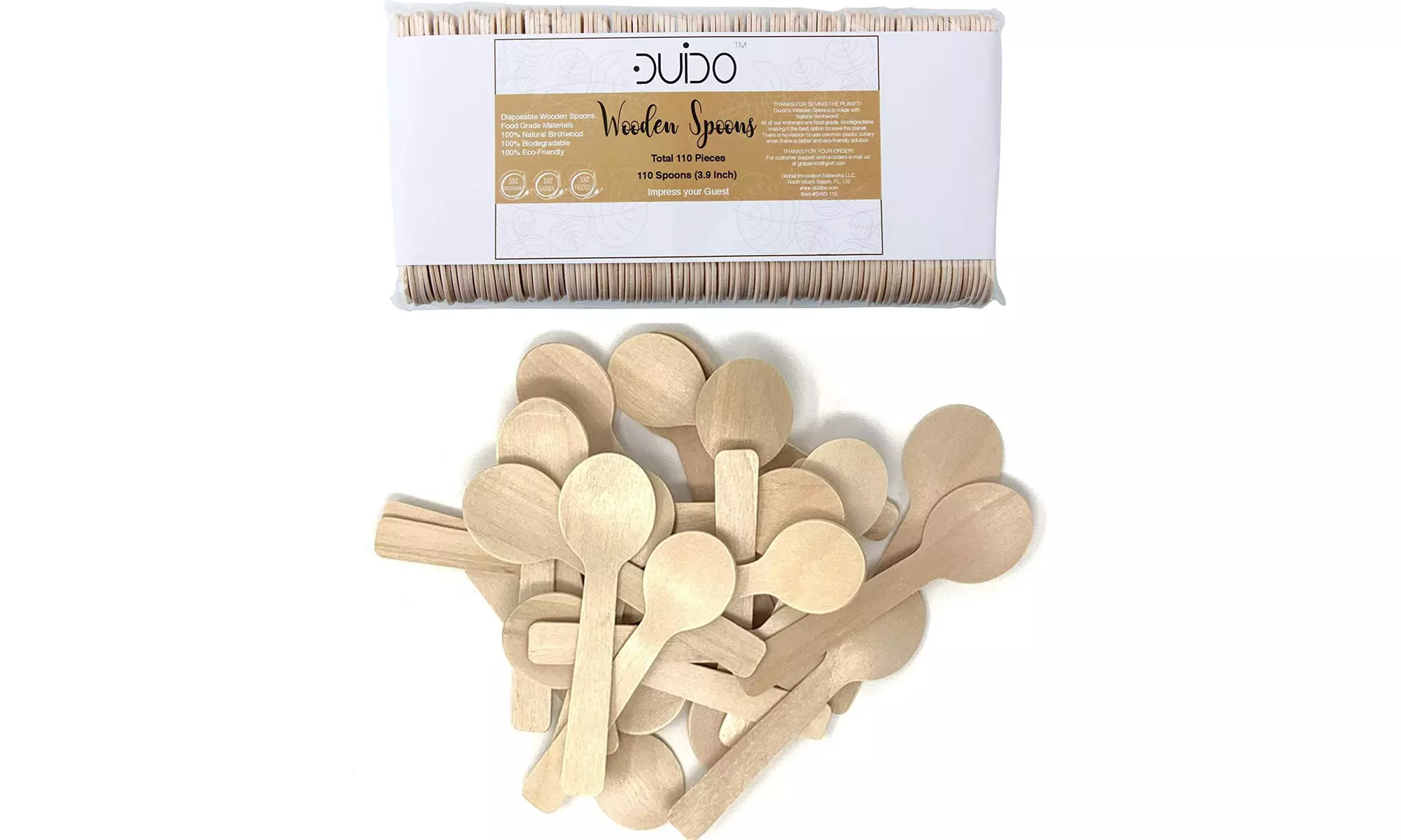 Biodegradable Birch Wood Cutlery Sets  - Second Medium