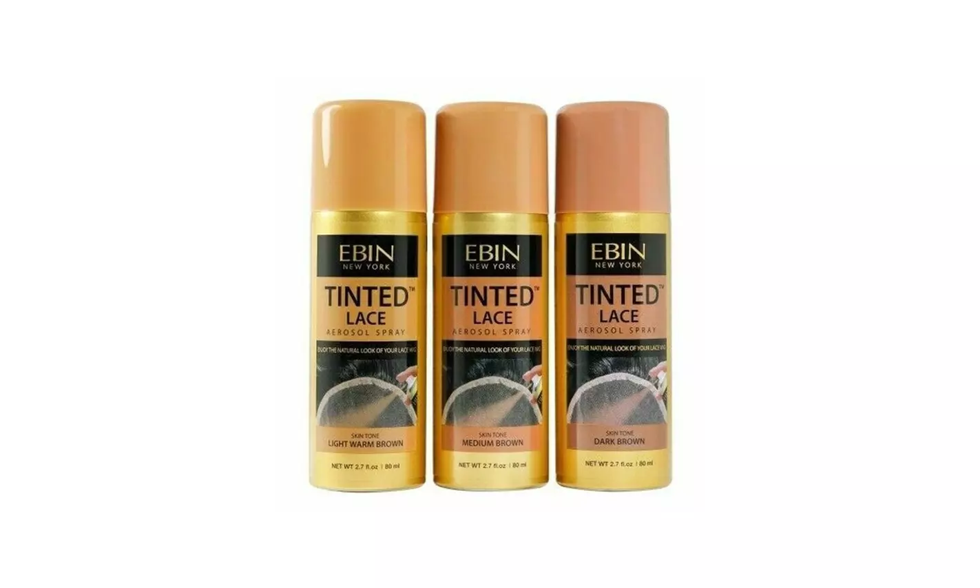 Ebin Tinted Lace Aerosol Spray Natural Skin Tone Color 2.7oz - Primary Image