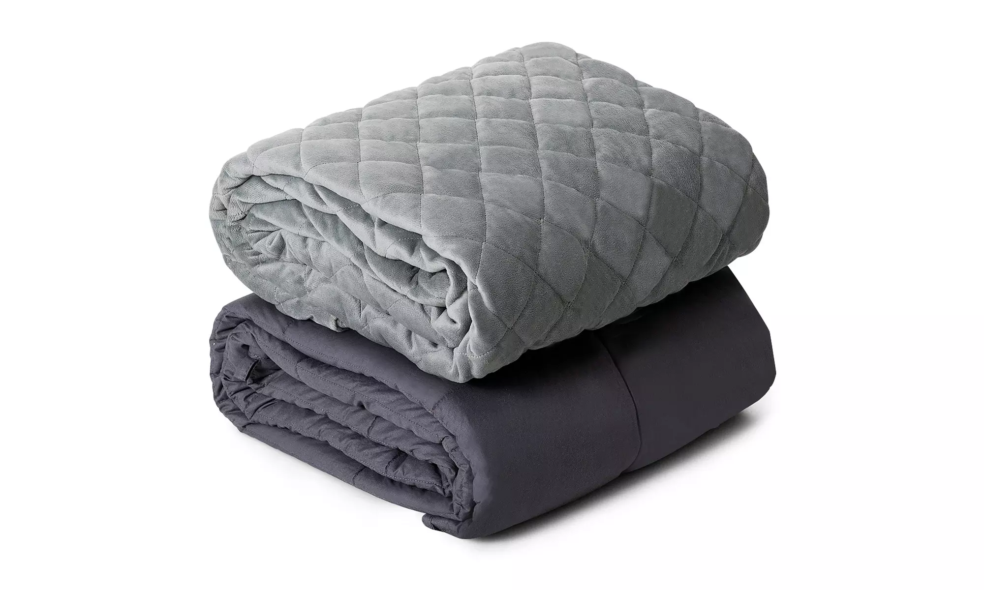 Costway 15lbs Weighted Blanket Queen/King Size Pure Cotton Soft Crystal Cover - Primary Image