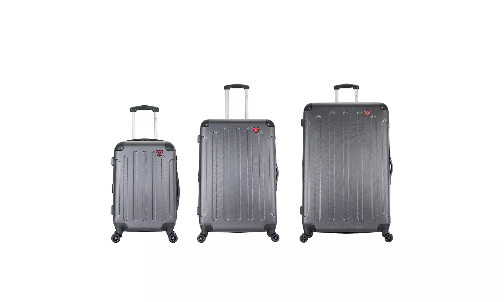 Three-Piece DUKAP Intely Smart Hardside Luggage Set 20"/28"/32"