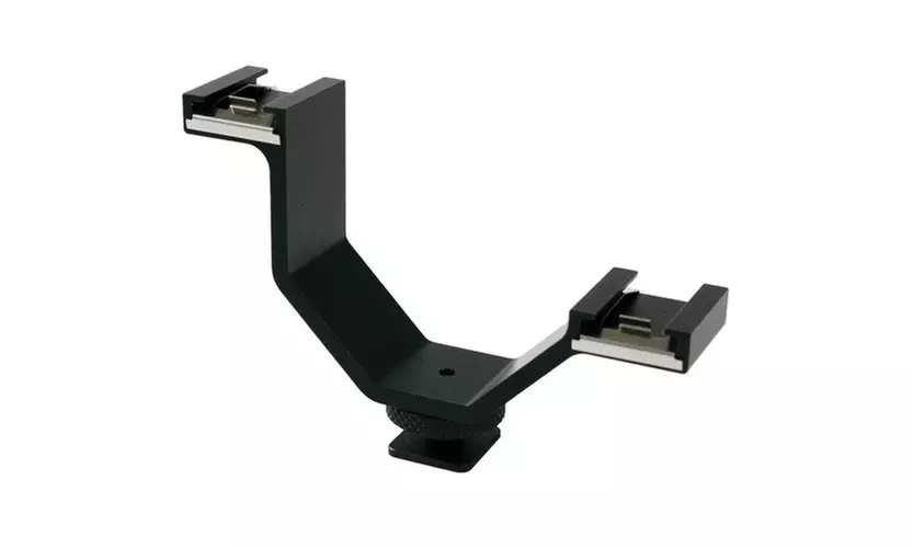 RPS RS-3144 Studio Dual Shoe Uneven Mount Bracket for Microphones & Video Light - Primary Image