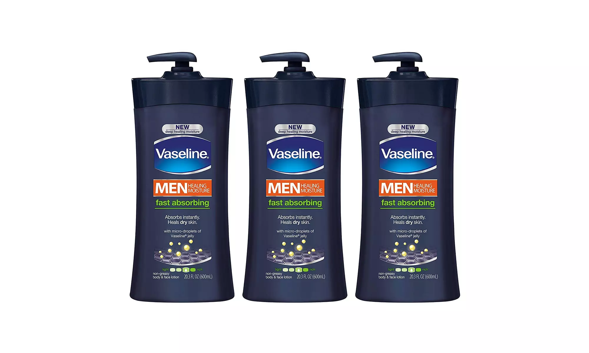 Vaseline Men Body Lotion Fast Absorbing Healing Lotion - Primary Image