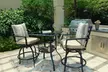 Patio Festival High-Seating Swivel Bistro Set with Cushions (3-Piece) - Second Medium