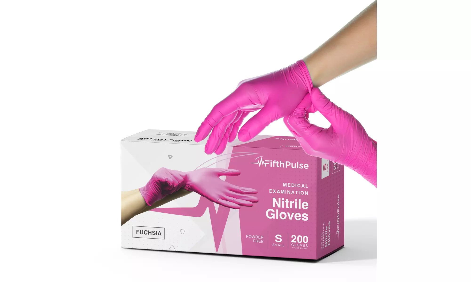 Fifth Pulse Nitrile Exam Latex Free & Powder Free Gloves - Box of 200 