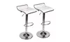 2 Pcs Bar Stools Leather Adjustable Swivel Bistro Pub Dining Chair New