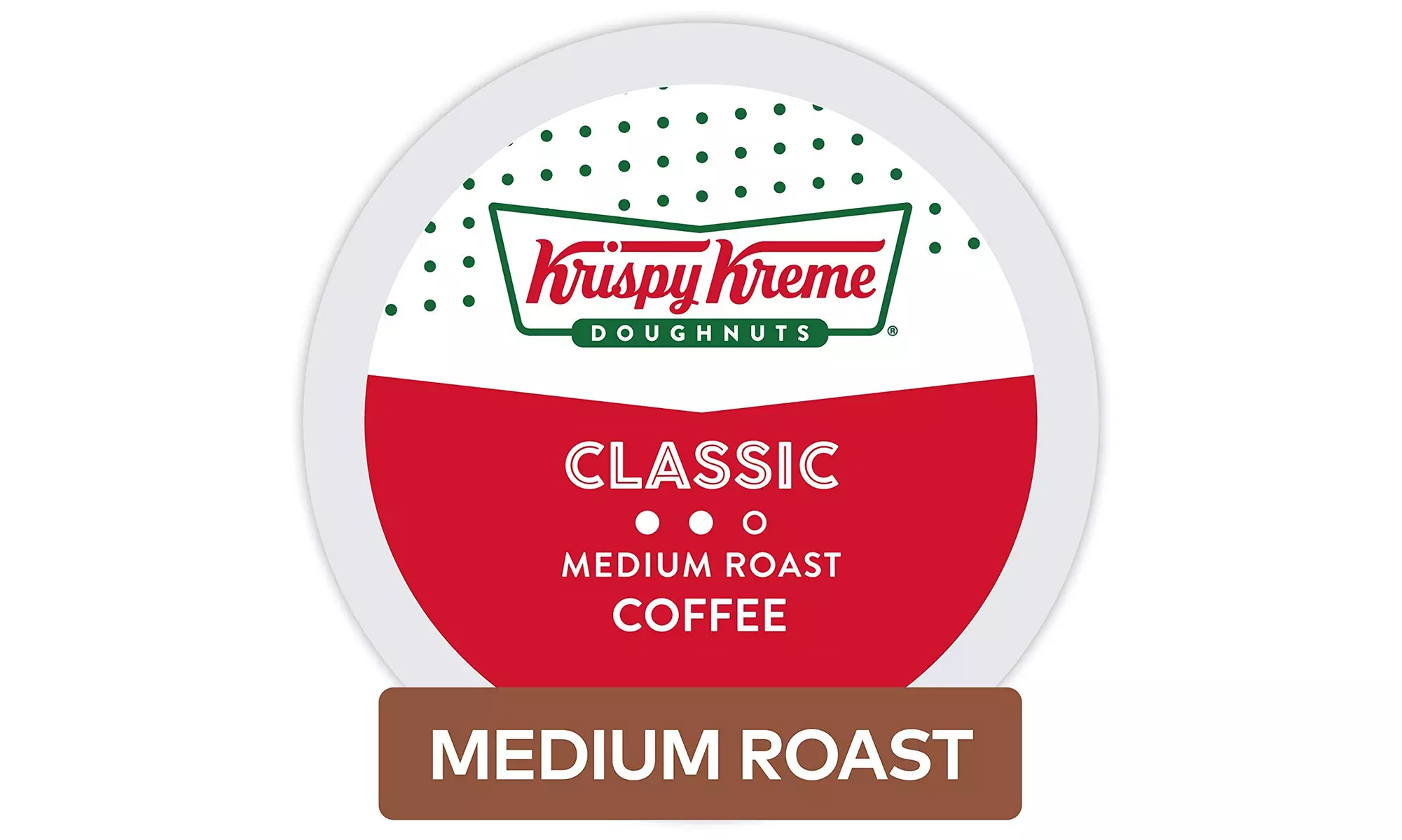 Krispy Kreme Doughnuts Smooth/Classic Coffee, Single Serve K-Cup Pod, 12- Count - Primary Image