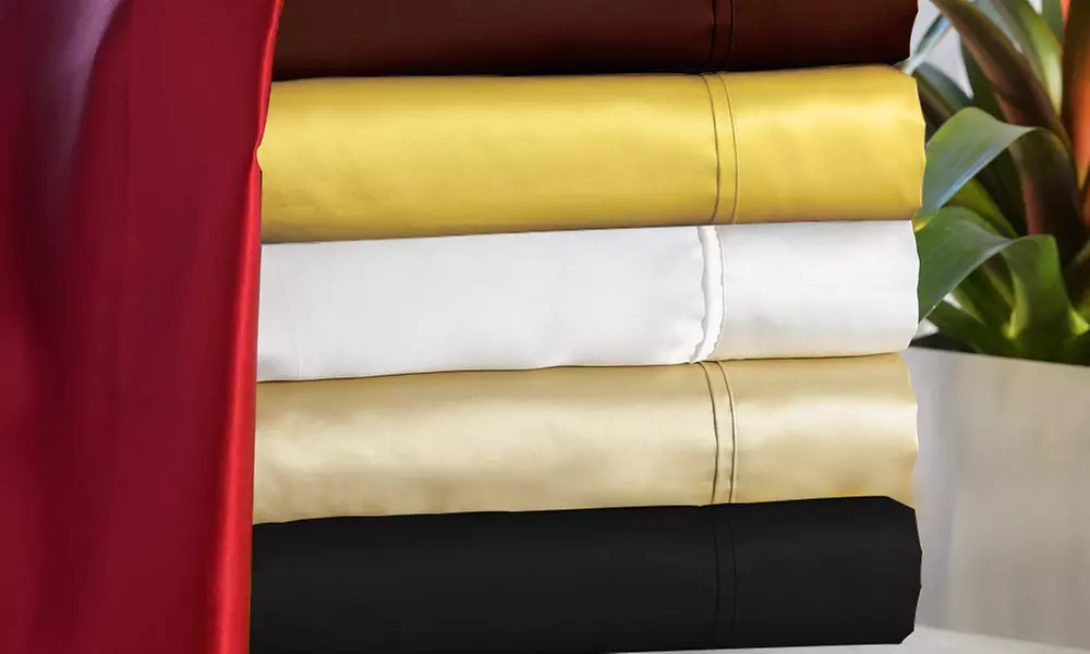 Luxury Home Silky-Soft Satin Sheet Set (4-Piece)