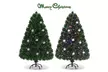 Costway 6' Pre-Lit Fiber Optic Artificial Christmas Tree w/Multi-Color Lights - Second Medium
