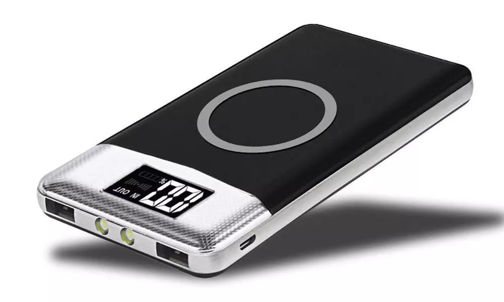 POWERNEWS 500000mAh Power Bank Qi Wireless Charging USB Portable Battery Charger - Second Medium