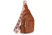 Women Leather Sling Bag Anti-theft Cross Body Bag Travel Sling Purse Chest Bags - Second Medium