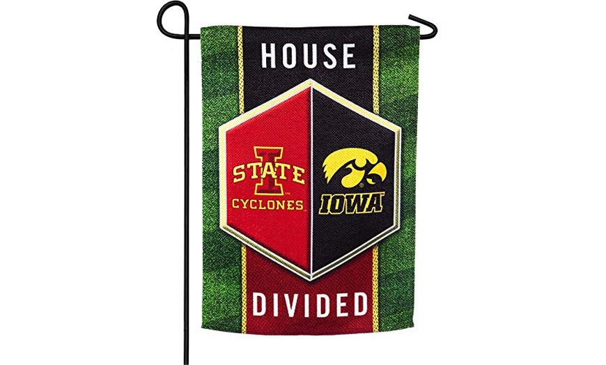 Team Sports America NCAA House Divided Suede Garden Flags | Groupon