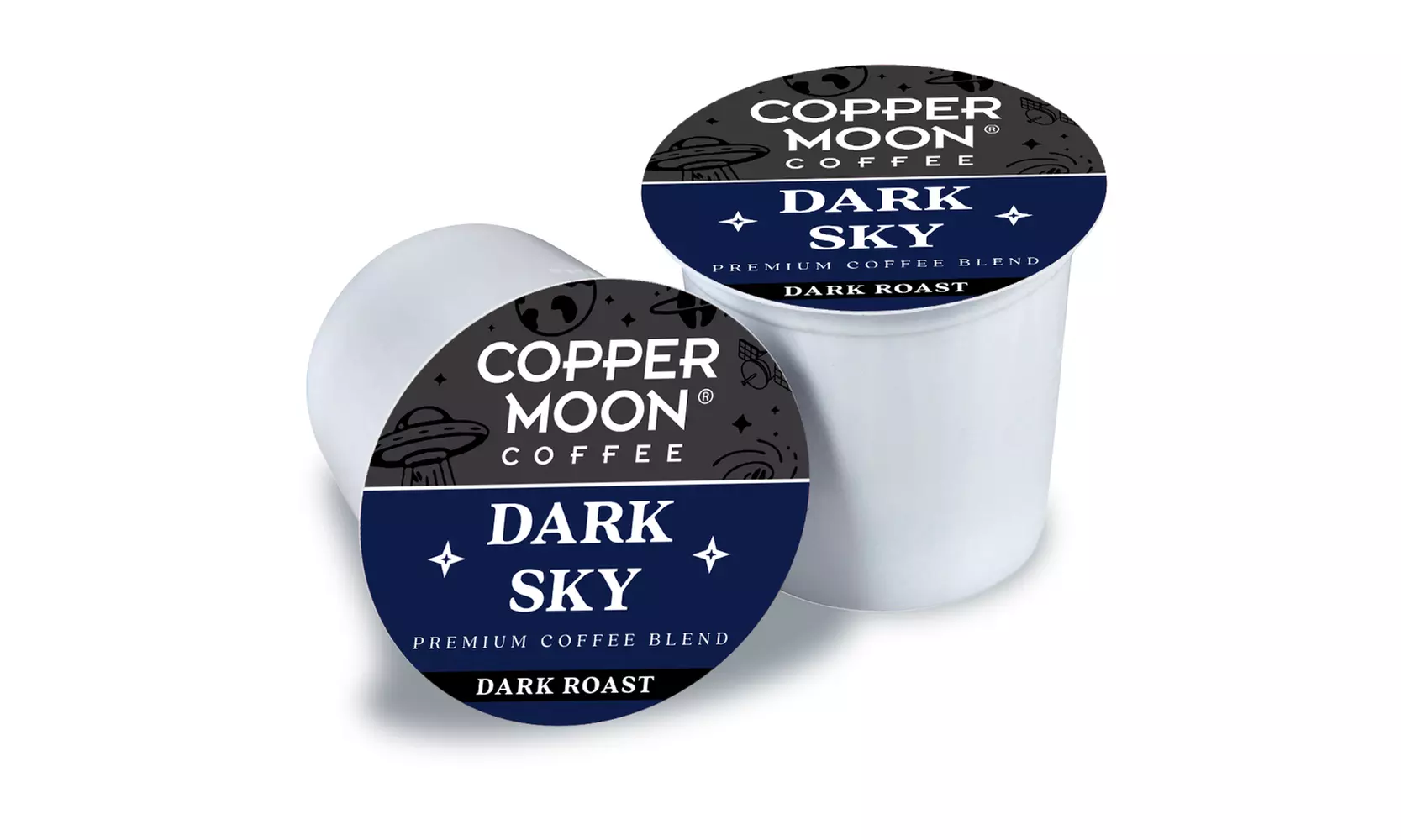Copper Moon Single Serve Coffee Pods for K-Cup Brewers, Dark Sky, 72 Count - Second Medium