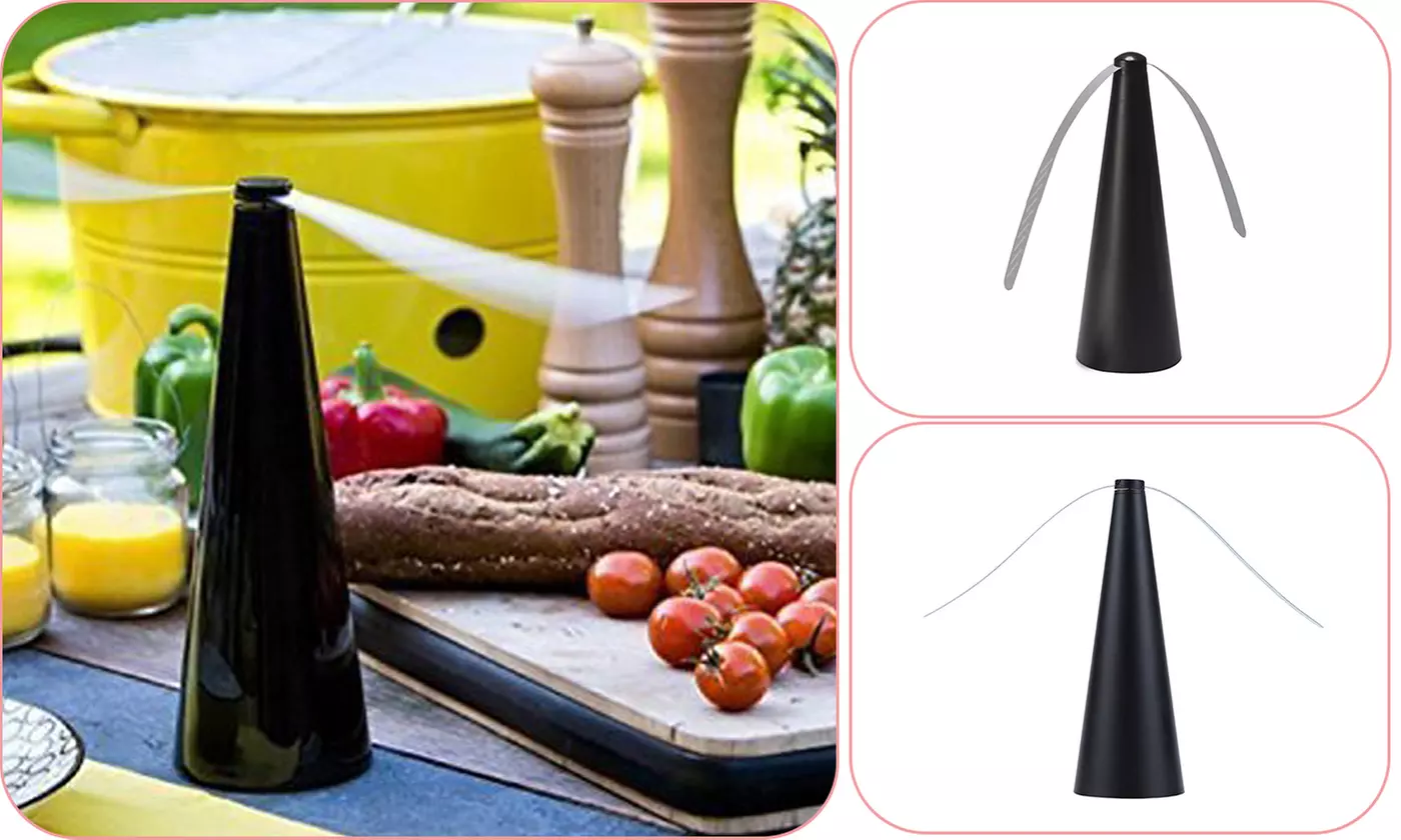 Fly Repellent Fan Keep Flies And Bugs Away From Your Food Enjoy Outdoor Meal - Primary Image