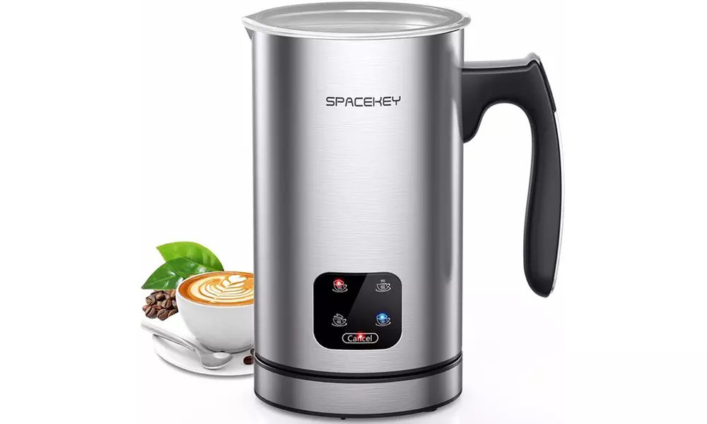 Milk Frother, Electric Milk Steamer 4-in-1 Automatic Hot and Cold Foam Maker - Primary Image