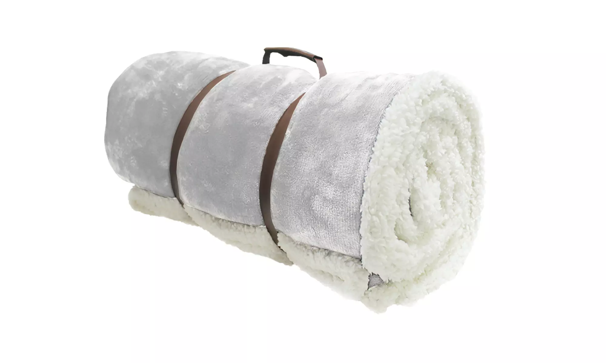 Bliss Bedding Sherpa Throw - Gray  - Primary Image