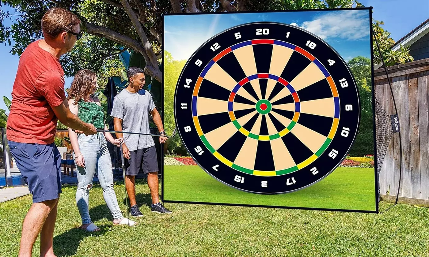  iMounTEK Golf Chipping Game Set with Practice Mat and Sticky Golf Balls