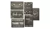 144-Pack Blank Thank you Greeting Cards Bulk w/Envelope, Chalkboard Design 4"x6"
