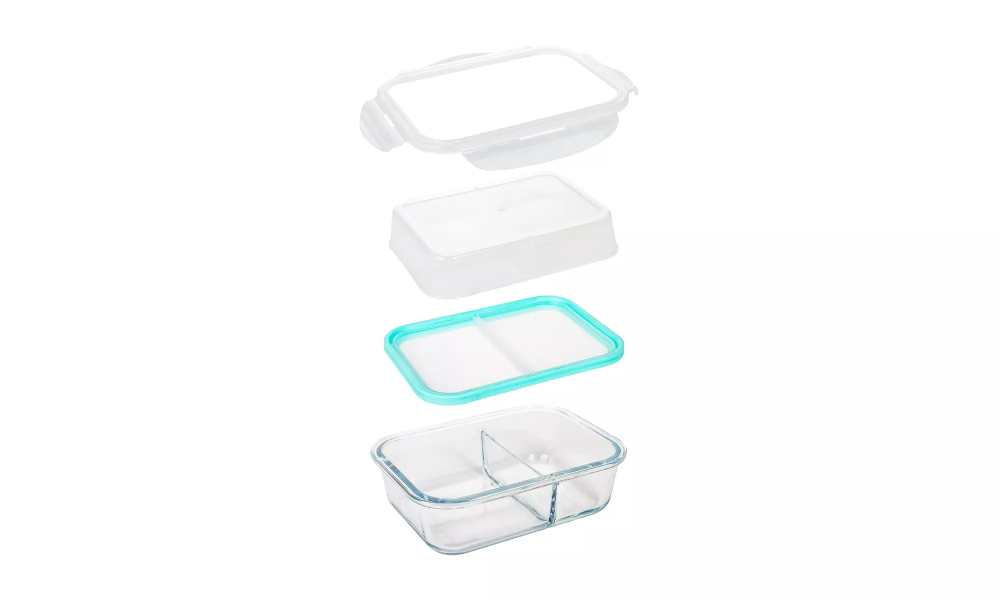 Borosilicate Glass Meal Prep Containers with Snap Locking Lids (1-3or 5 Pack)