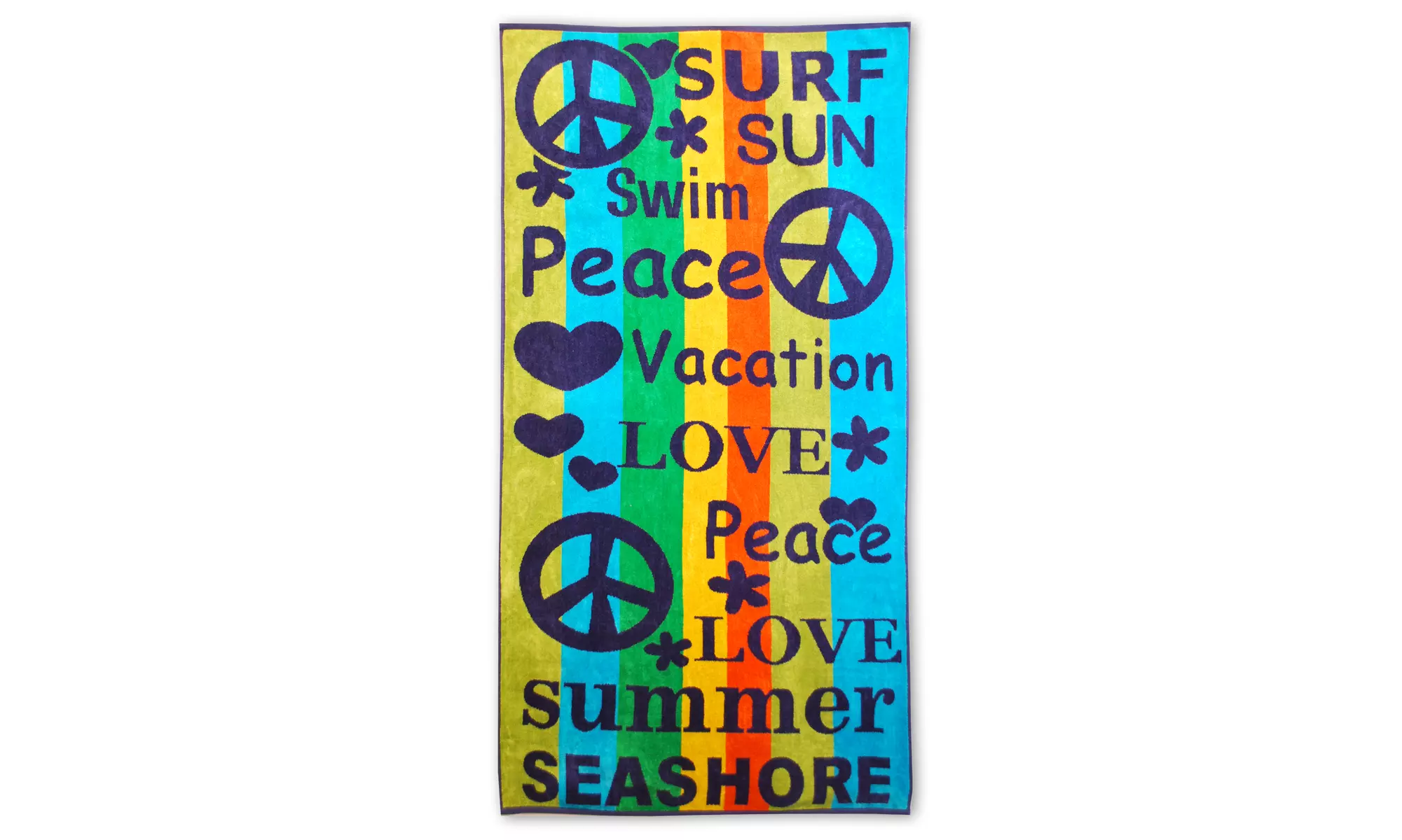 Superior Peace & Love Ultra Absorbent Oversized Cotton Beach Towel  - Second Medium