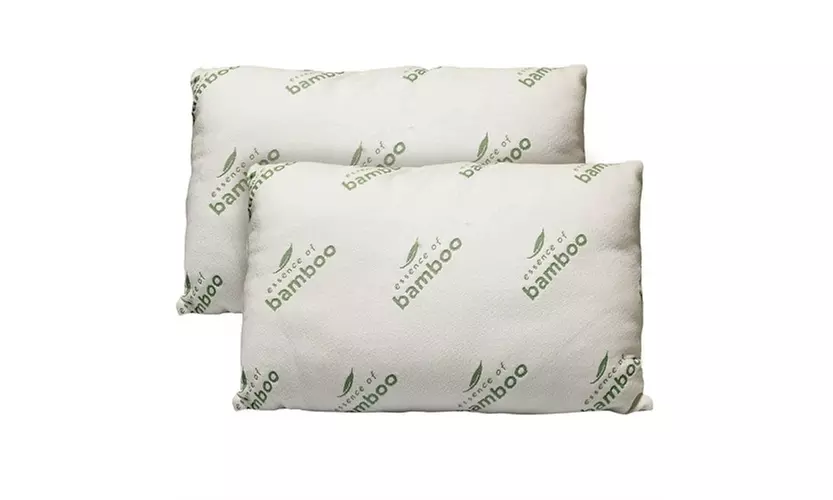 Shredded Memory Foam Pillow, Essence of Bamboo, Jumbo Size 20 x 28  (2 Pack) - Primary Image